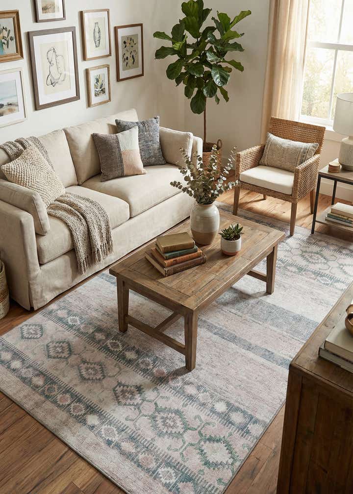 5' x 8' Washable Timeless Rug