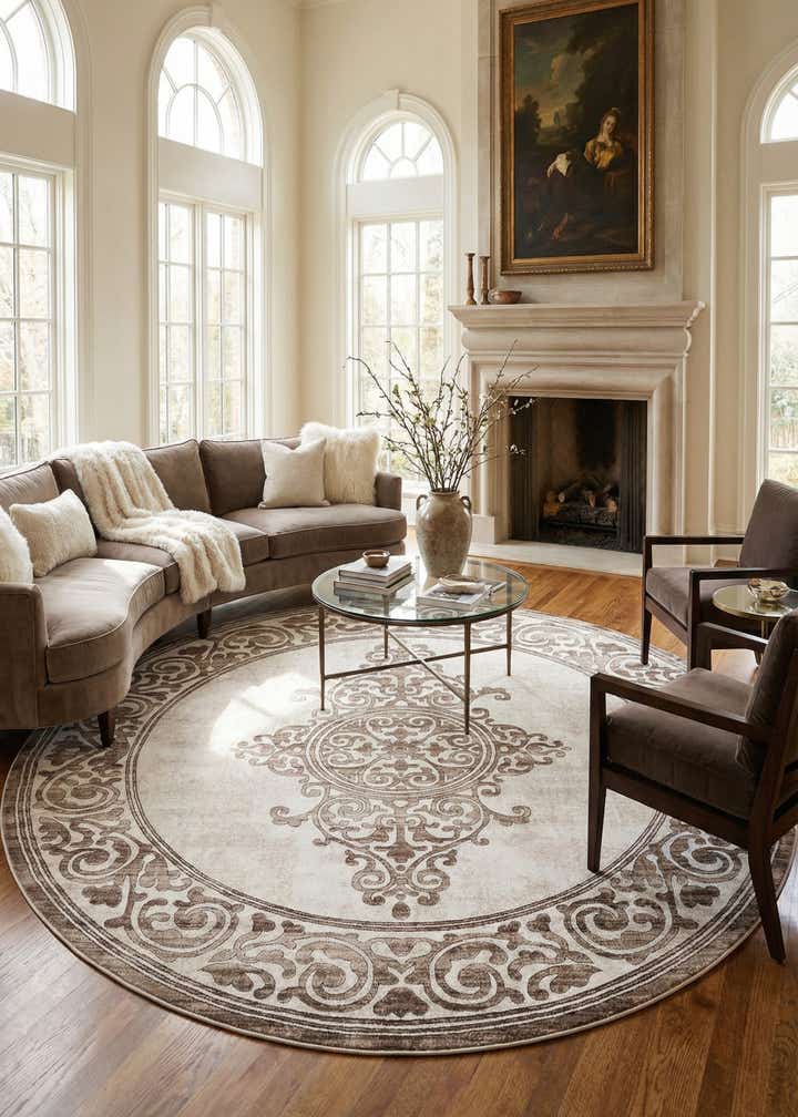 10' 8 x 10' 8 Hermitage Round Rug