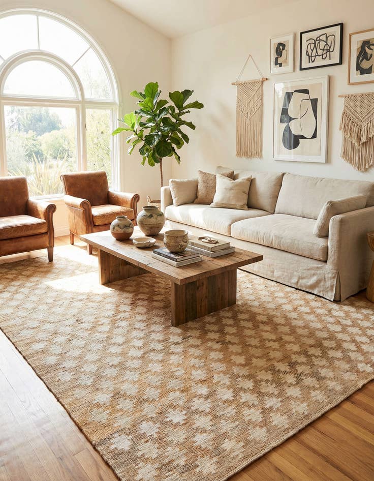 Detail image of 9' x 12'  Hand Woven Kala Handwoven Jute Rug