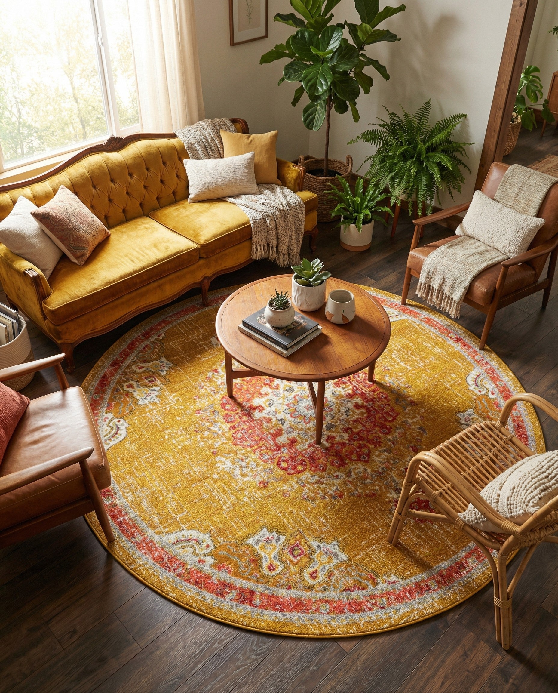 10' x 10' Carrington Round Rug