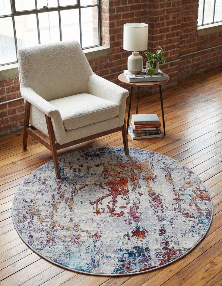 Detail image of 4' x 4' Starlight Round Rug