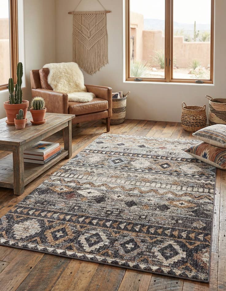 Detail image of 4' x 6' Eco Southwestern Rug