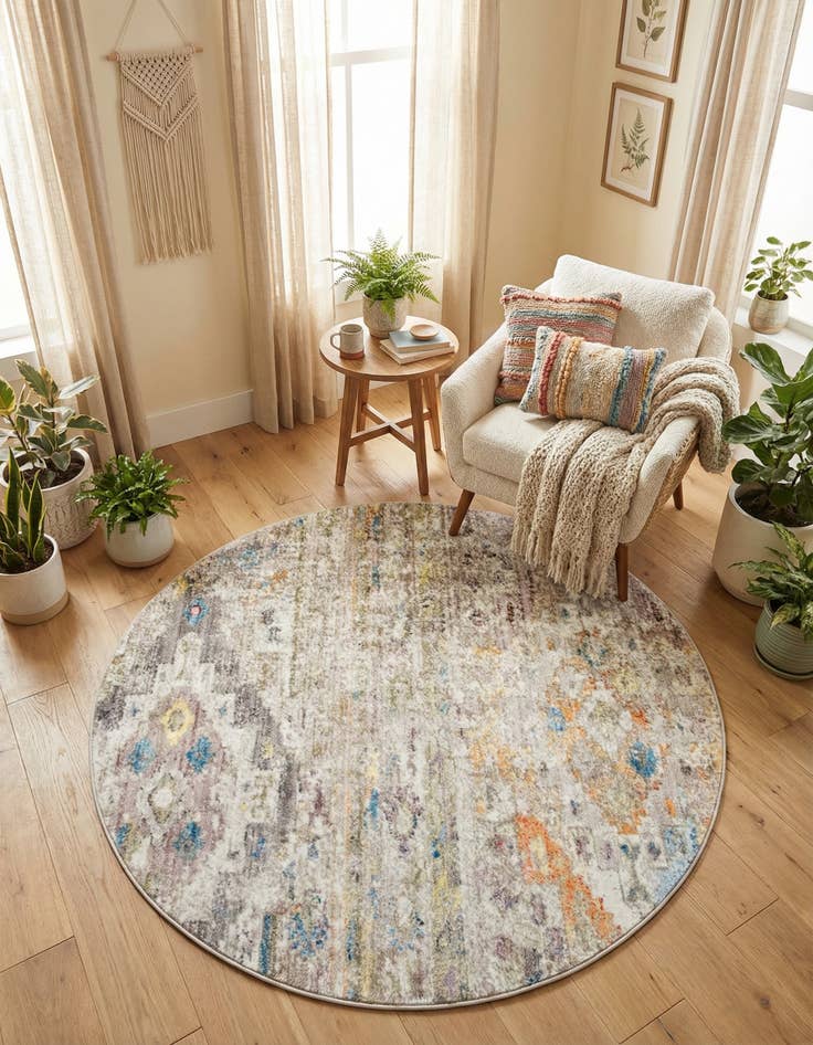 Detail image of 5' x 5' Madrid Round Rug