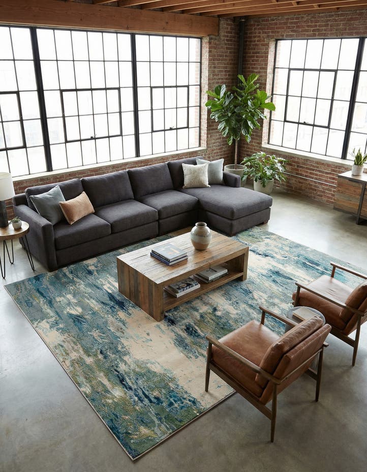 10' 6 x 16' 5 Washable Theia Rug