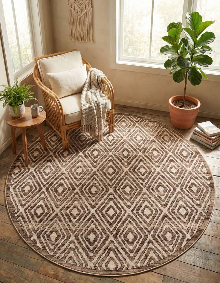 Detail image of  7' 10 x 7' 10 Hermitage Round Rug