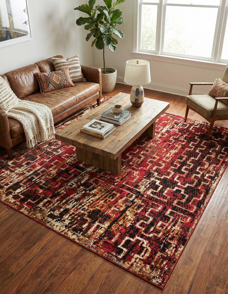 Detail image of  7' 10 x 7' 10 Saturn Square Rug