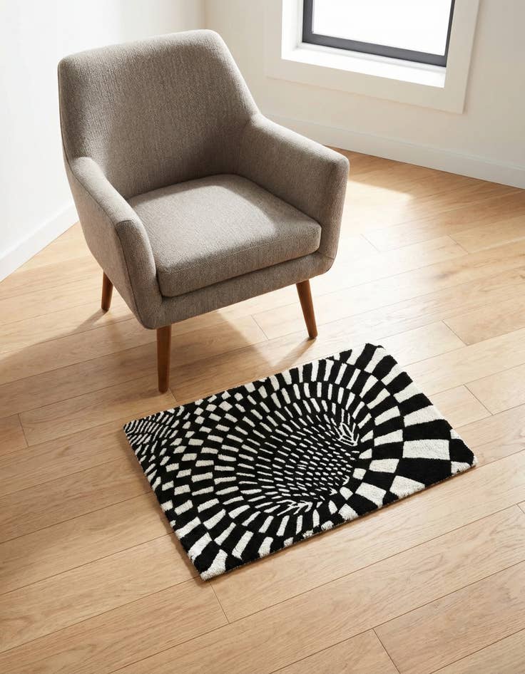 Detail image of 2' x 3' 1 Vortex Wool Rug