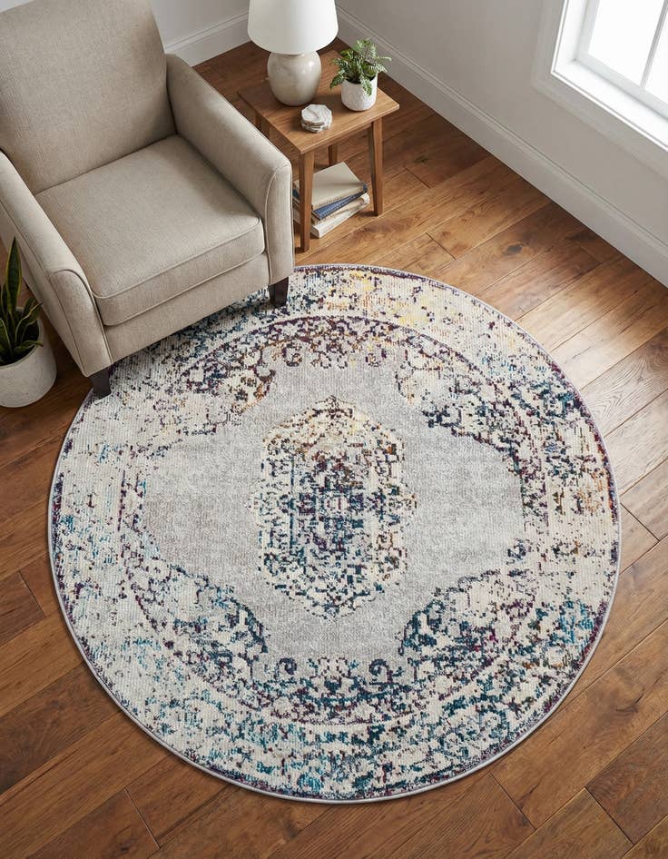 Detail image of 4' x 4' Amulet Round Rug