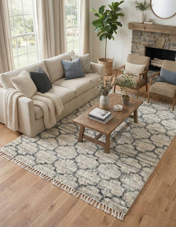 Detail image of 8' x 10' Athena Shag Rug