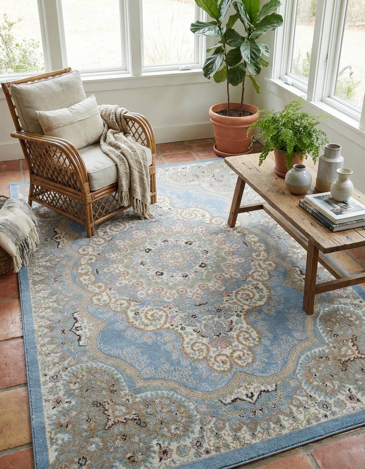 Detail image of 6' x 9' Kamala Washable Rug
