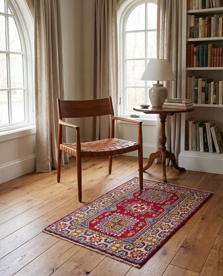 2' x 3' 2 Hand Knotted Kazak Rug