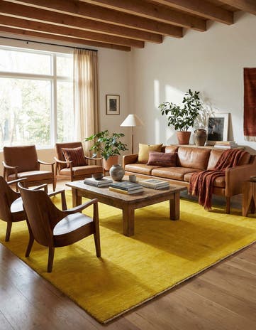 9' 10 x 9' 10 Hand Knotted Solid Gabbeh Wool Square Rug