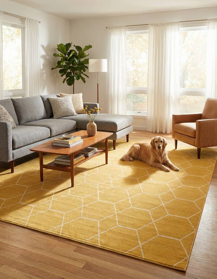 Detail image of 10' x 14' Trellis Frieze Rug