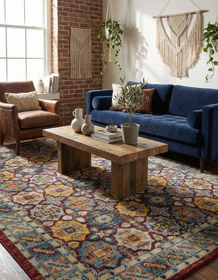 Detail image of 9' x 12' Kamala Washable Rug