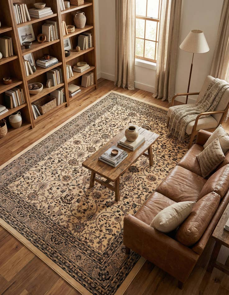 Detail image of 10' x 14' Kashan Design Rug