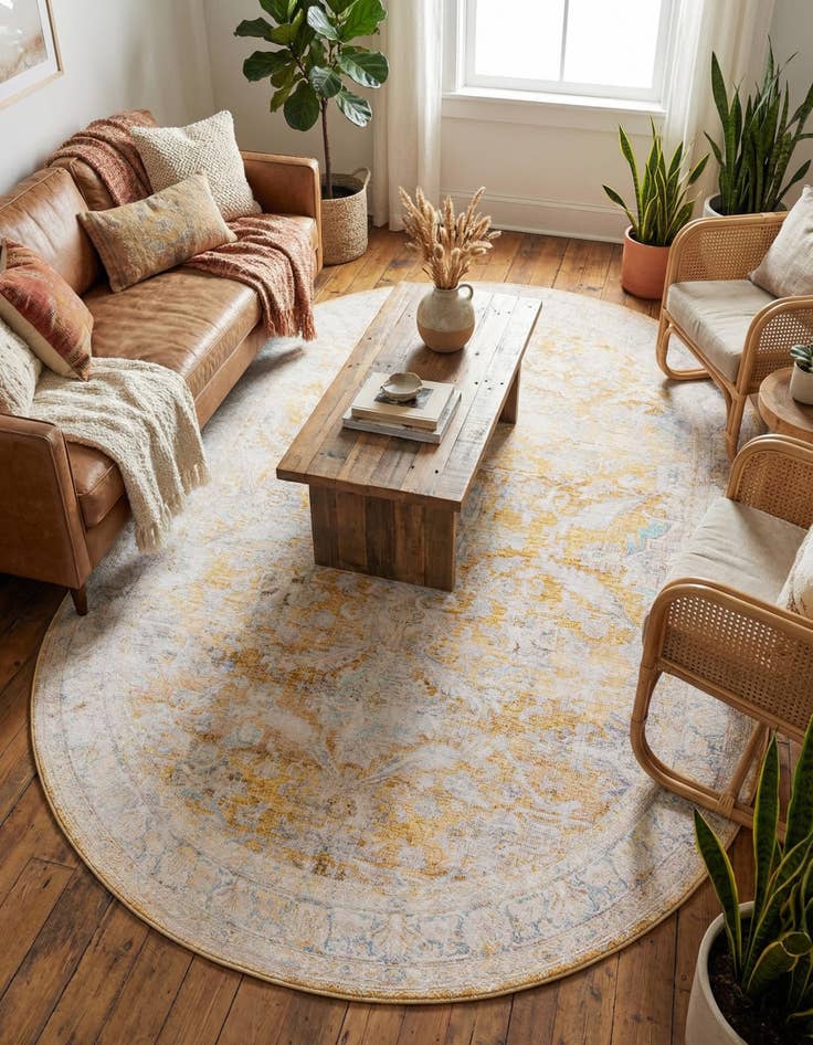 Detail image of 7' 6 x 10' 6 Timeless Oval Rug