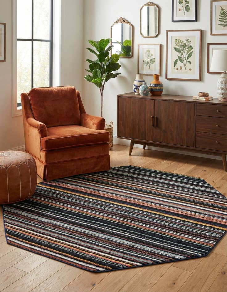 Detail image of 7' 10 x 7' 10 Tagine Octagon Rug