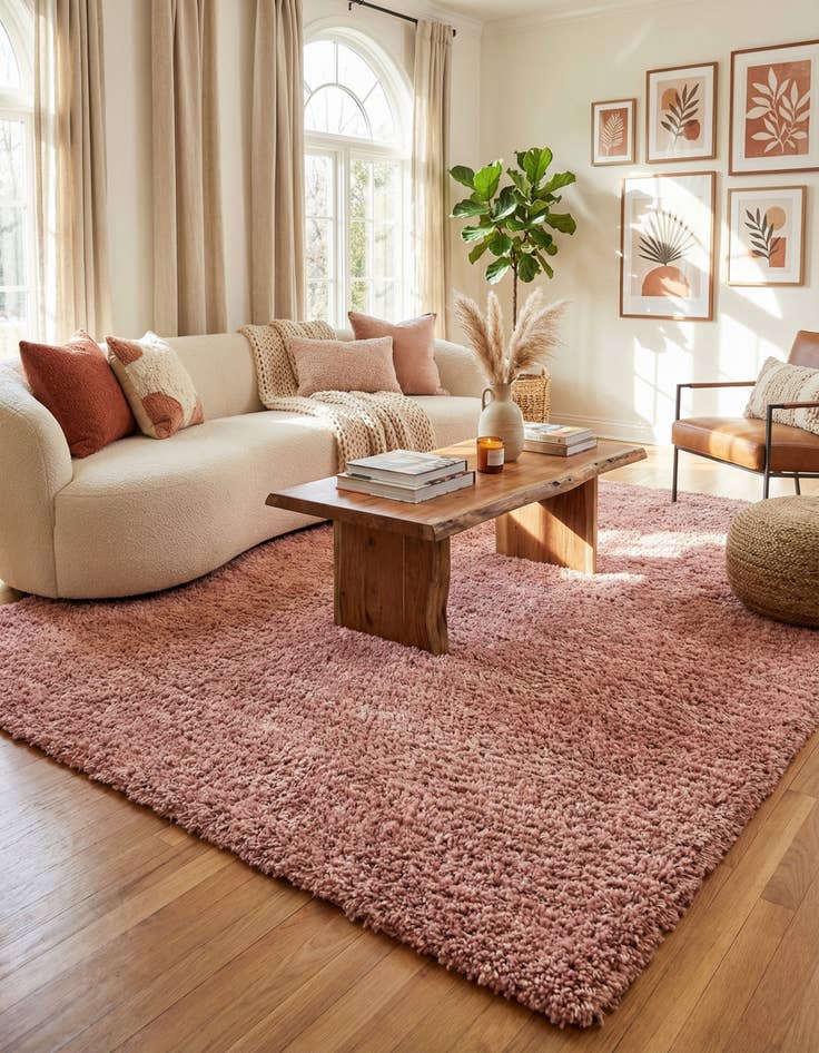 Detail image of 9' 10 x 14' Jill Zarin Shaggy Chic Rug