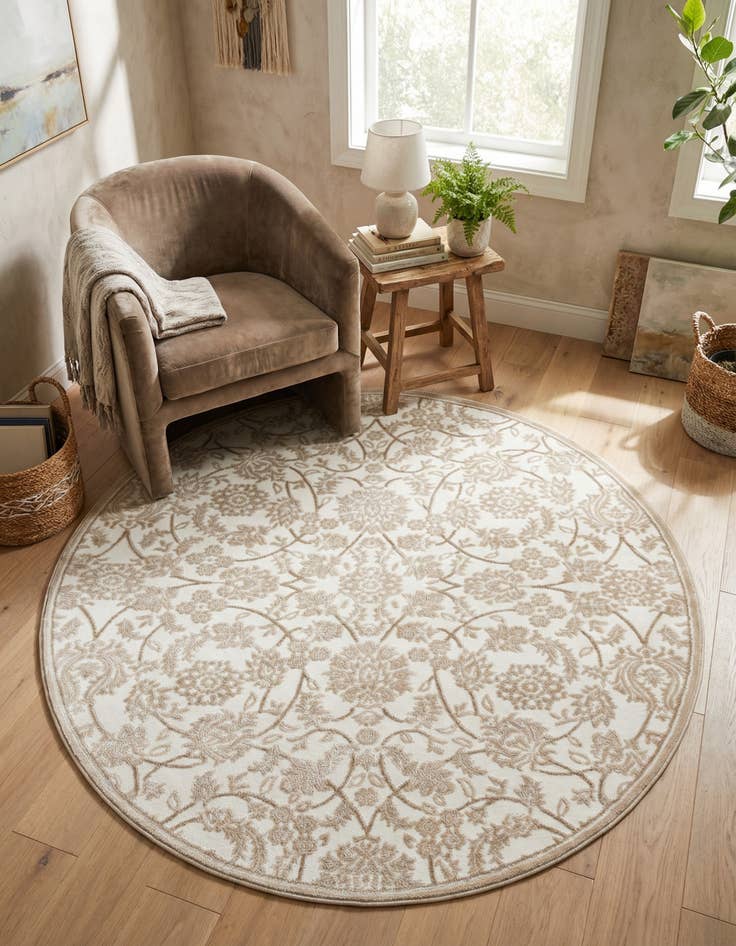 Detail image of 5' x 5' Nepal Round Rug