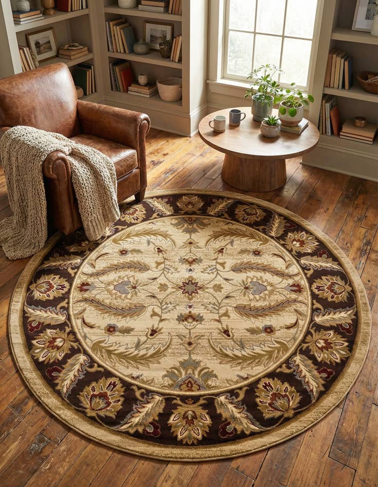 Detail image of 7' 10 x 7' 10 Aditi Round Rug