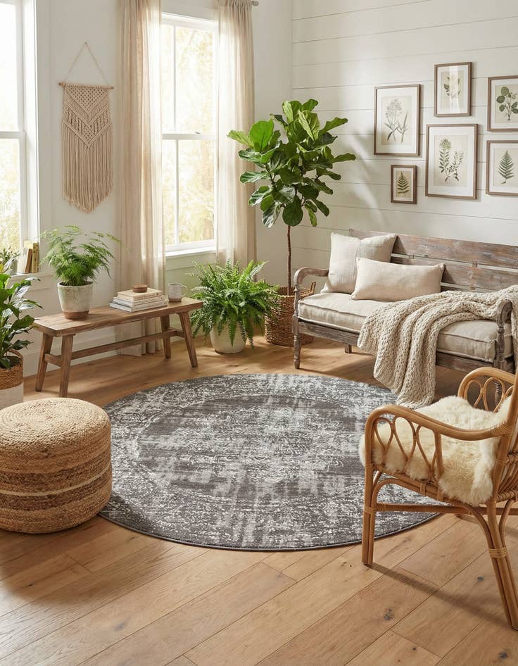 Detail image of 7' 10 x 7' 10 Aarhus Round Rug