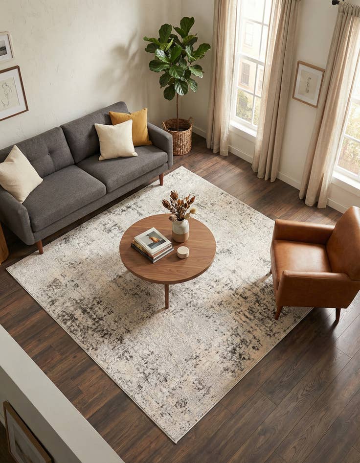 Detail image of 6' x 6' Caspian Square Rug