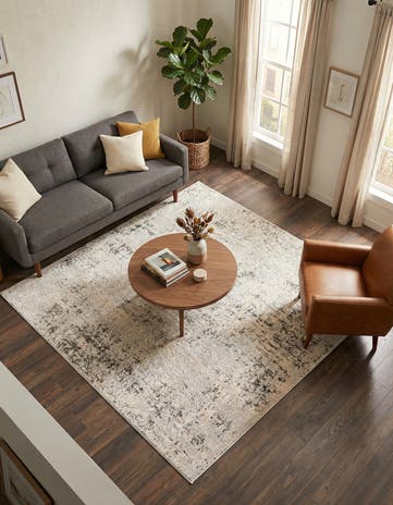 Gray Caspian Square Rug