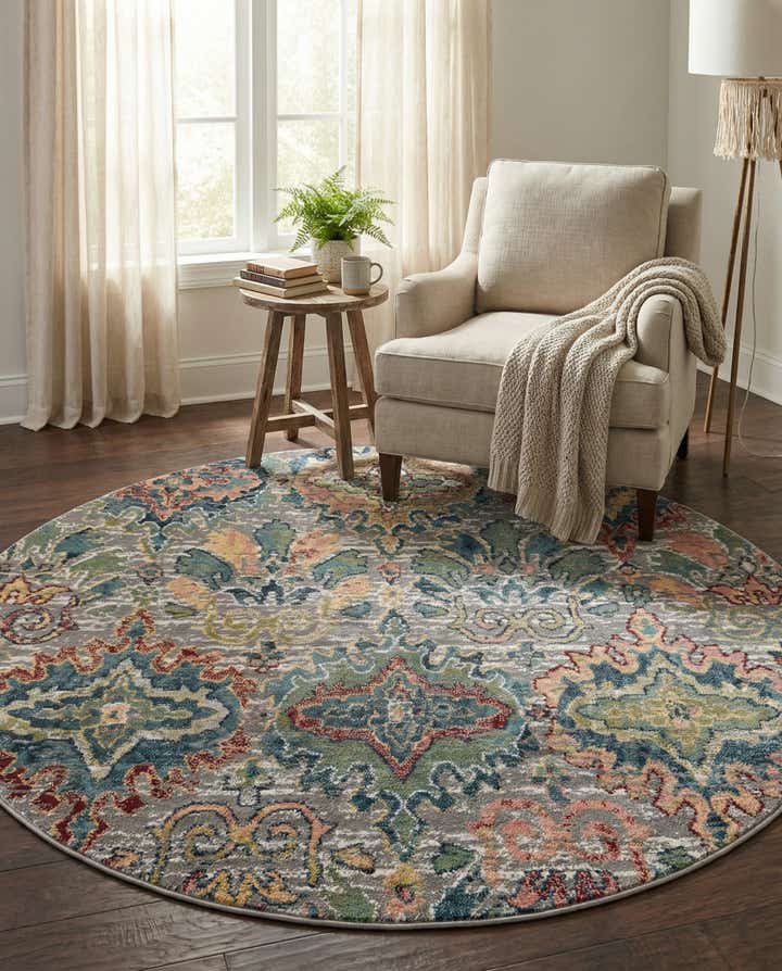 7' x 7' Charleston Round Rug