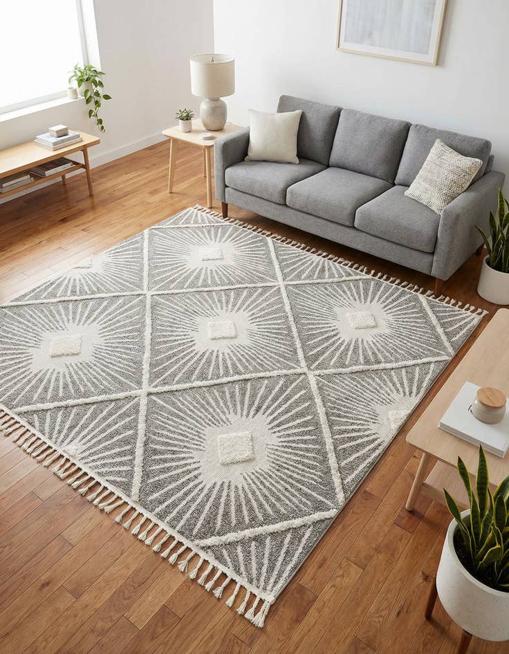 Detail image of  7' 10 x 7' 10 Boho Square Rug