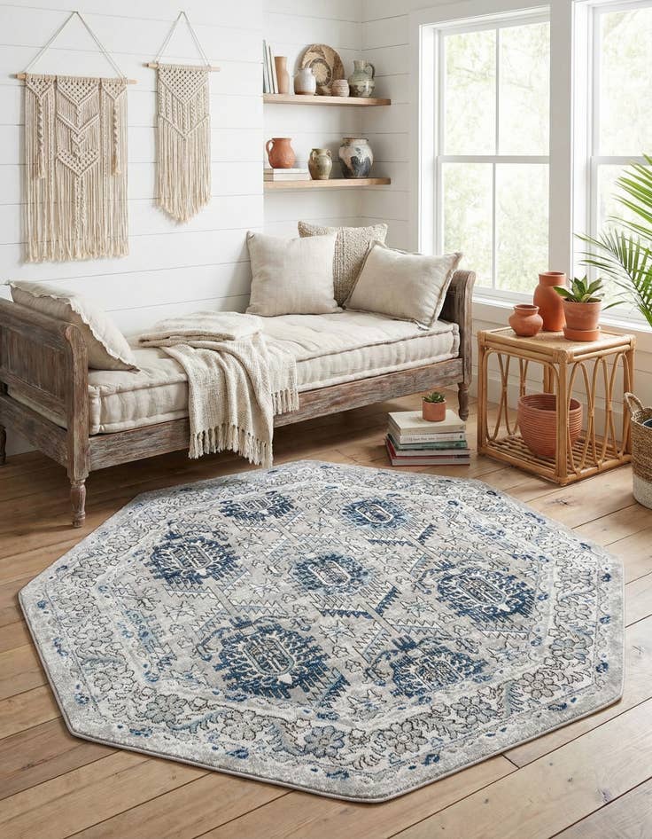 Detail image of  7' x 7' Nyla Octagon Rug