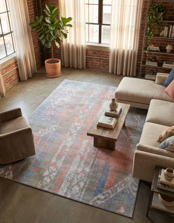 Detail image of 5' 3 x 8' Kamala Washable Rug