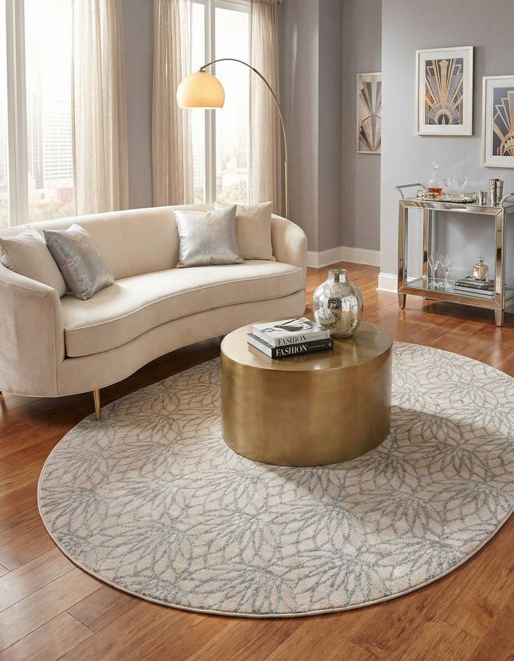 Detail image of 7' 10 x 10' Marilyn Monroe&trade; Glam Dahlia Oval Rug