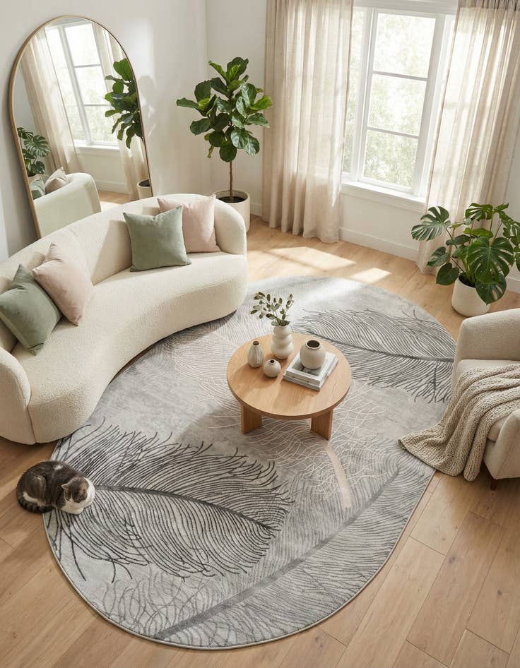 Detail image of 5' 3 x 8' Finsbury Oval Rug