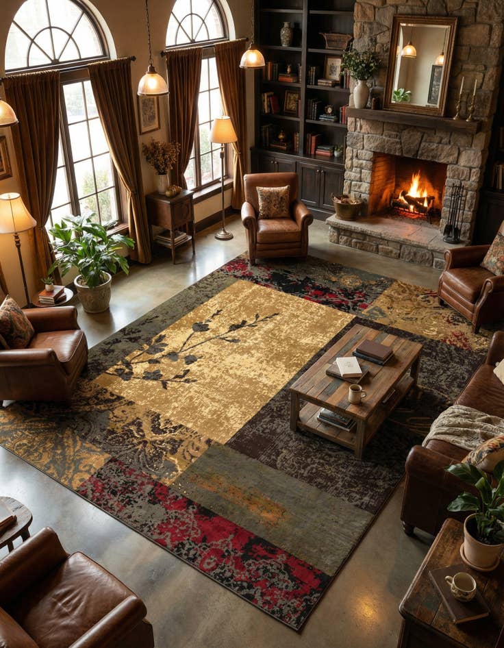 Detail image of 10' x 13' Coffee Shop Rug