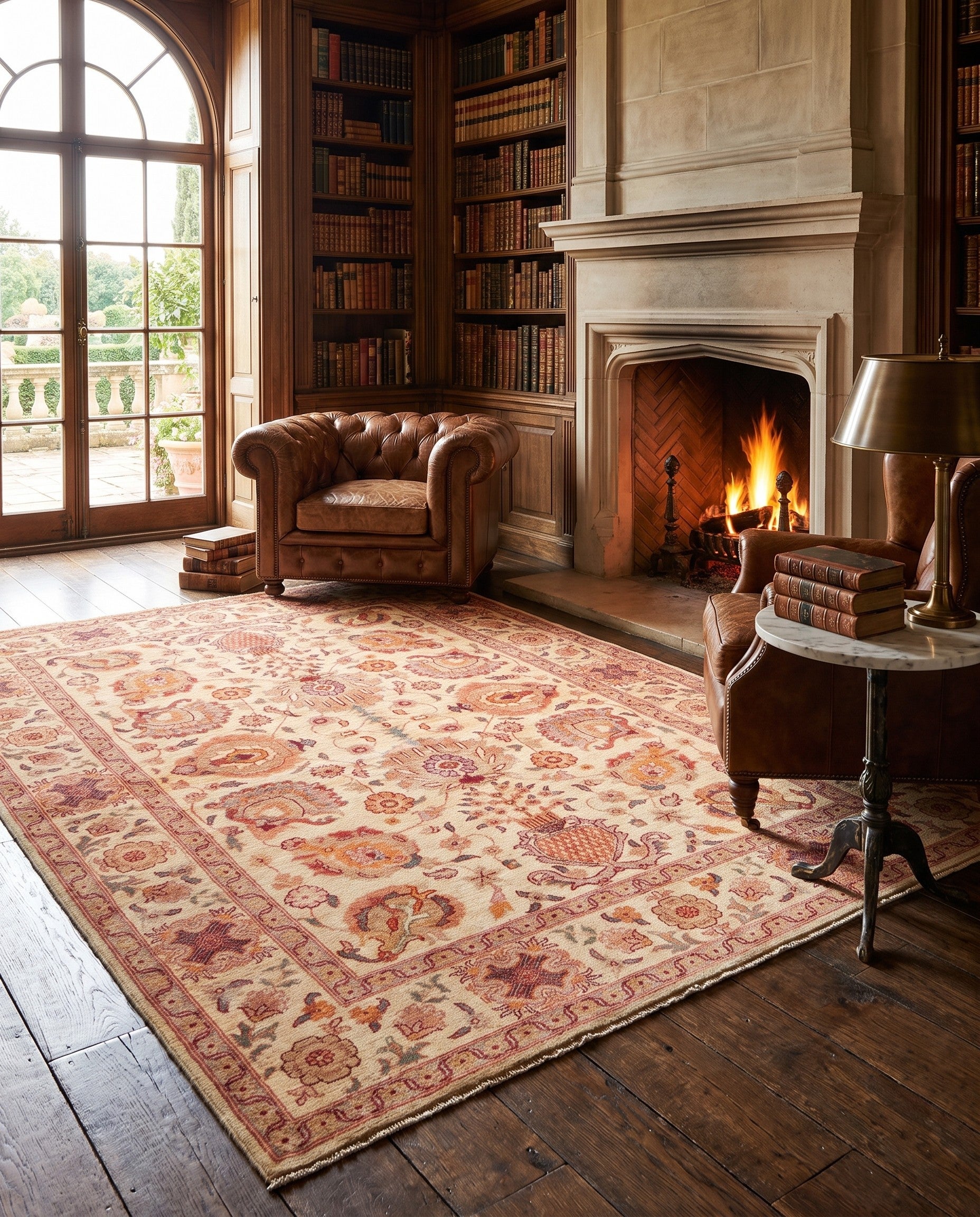 180cm x 240cm Hand Knotted Ziegler Rug