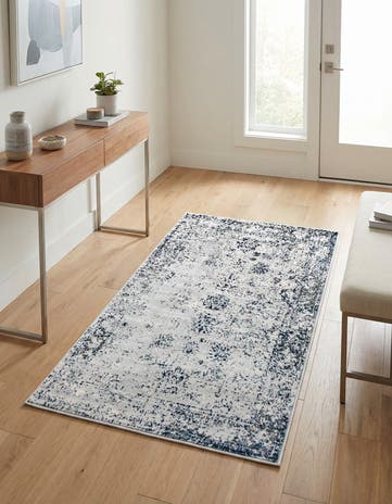 Light Blue Monte Carlo Rug