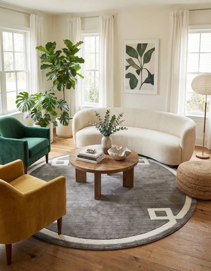 Detail image of 8' x 8' Uptown Lenox Hill Round Rug