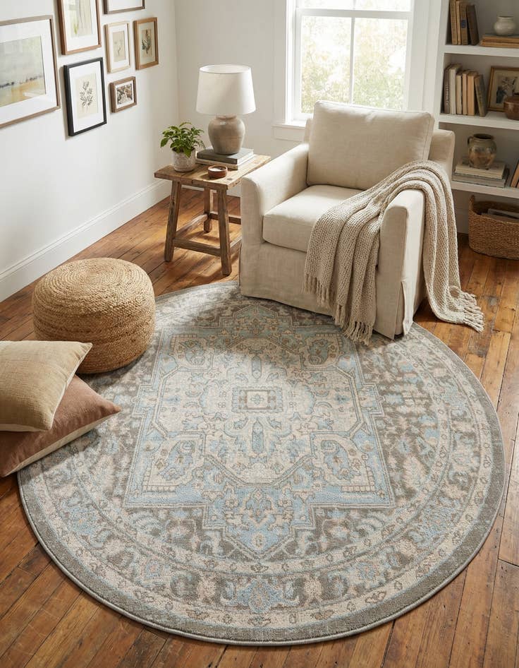 Detail image of 5' 3 x 5' 3 Whitney Round Rug