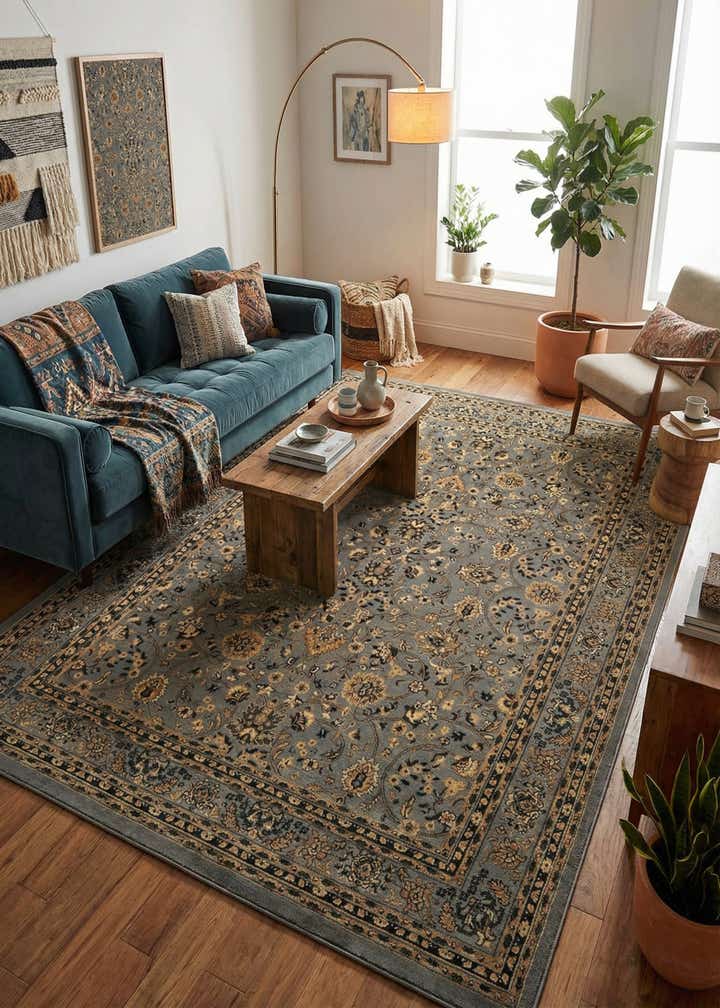 9' x 12' Kashan Design Rug