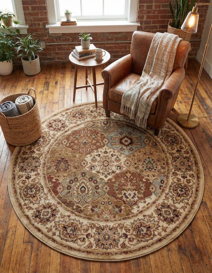 Detail image of 6' x 6' Aditi Round Rug