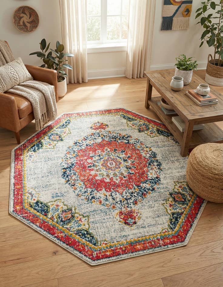 Detail image of 6' x 6' Carrington Octagon Rug