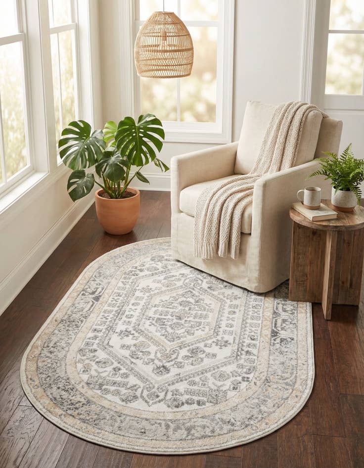 Detail image of 5' x 8' Aurelia Oval Rug