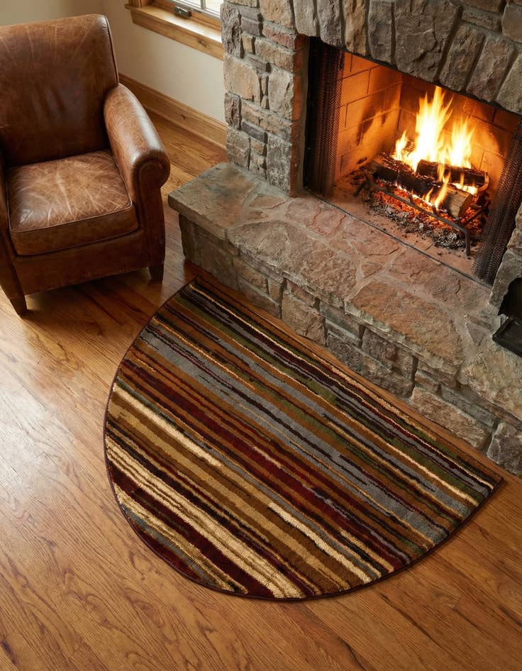 Detail image of 2' 7 x 4' Coffee Shop Hearth Rug