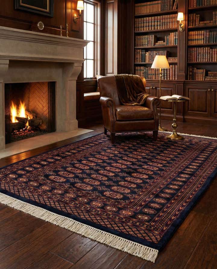 4' 3 x 6' Hand Knotted Bokhara Oriental Wool Rug