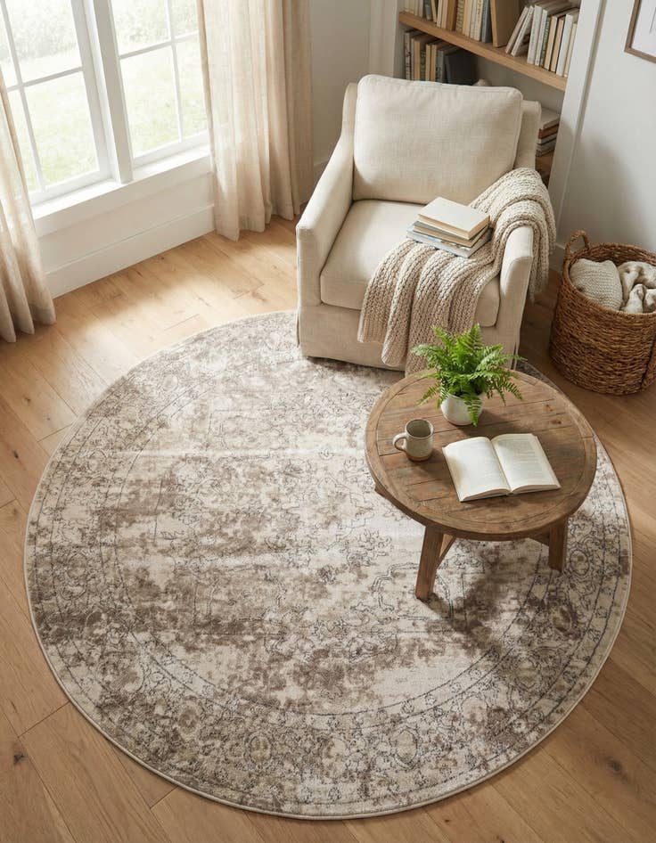 Detail image of  7' x 7' Oregon Round Rug