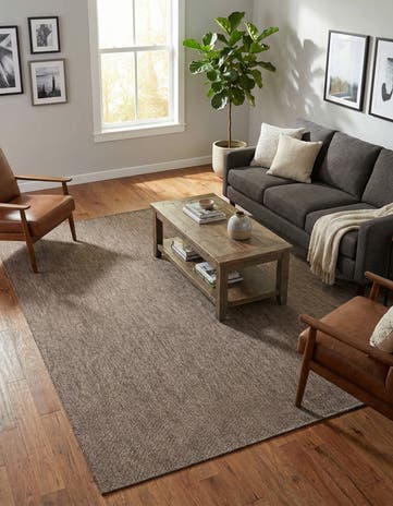 7' 10 x 10' Easy-Clean Solid Indoor / Outdoor Rug