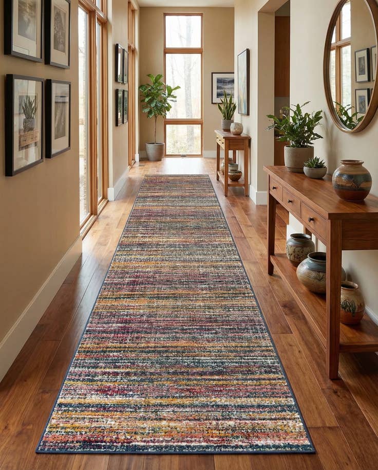 Detail image of 3' x 26' 3 Gemstone Runner Rug