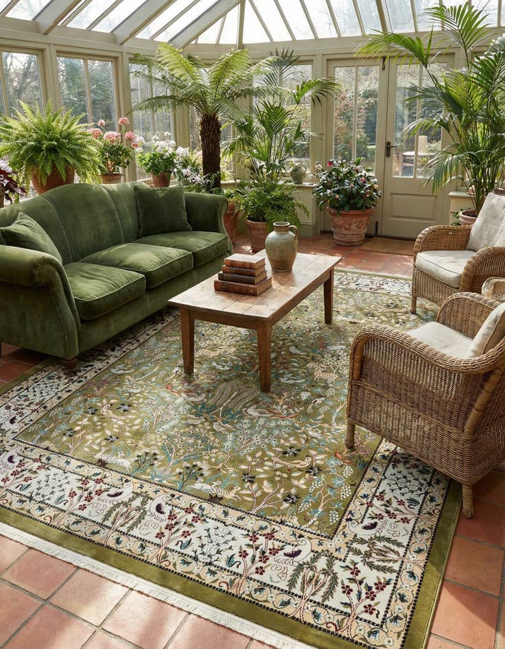 Detail image of 10' x 13' Nain Design Rug