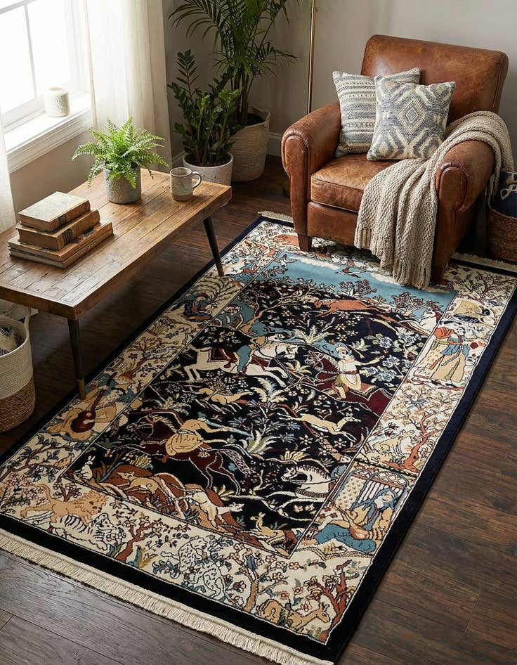 Detail image of 3' x 5' 3 Nain Design Rug