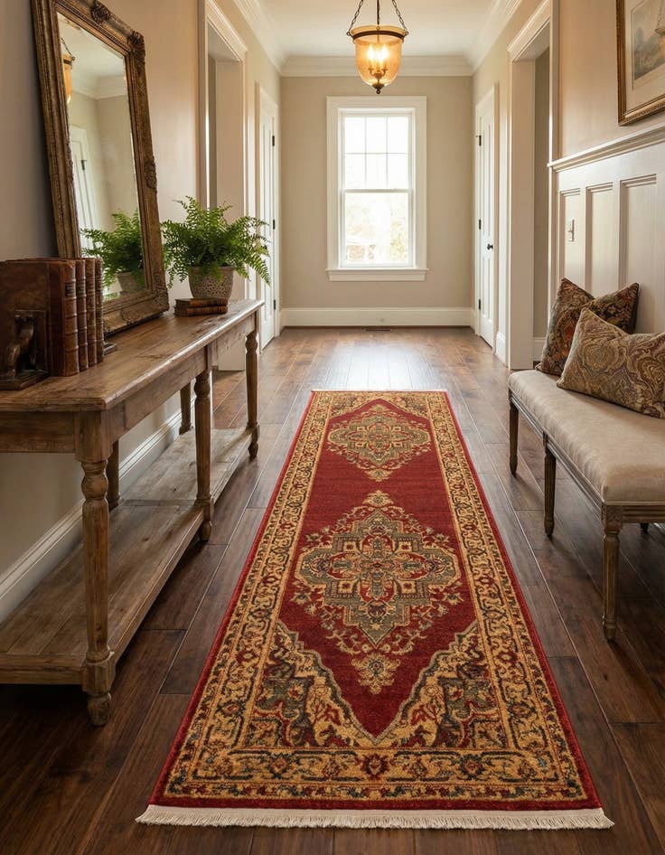 Detail image of 2' 7 x 10' Serapi Runner Rug